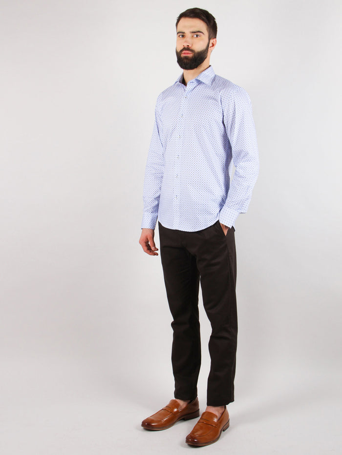 gentle flurry shirt model walking image 