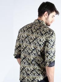 dark brush shirt model back image 