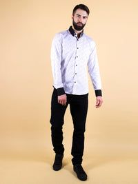art deco shirt model walking image
