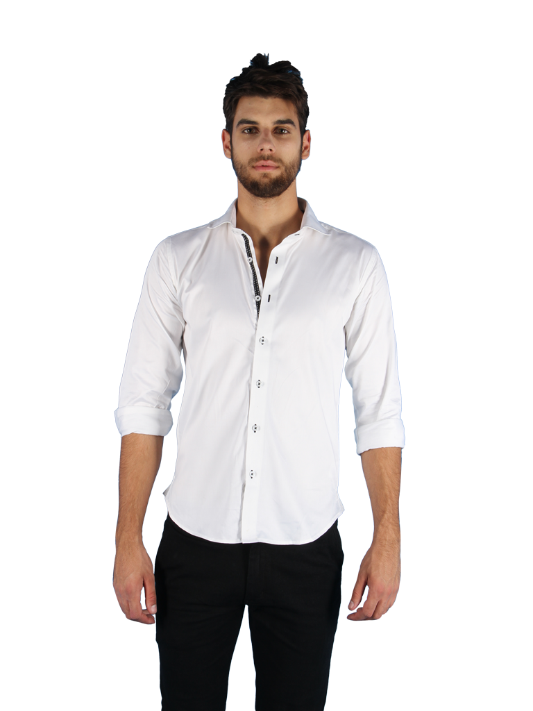 black tie shirt fit front image