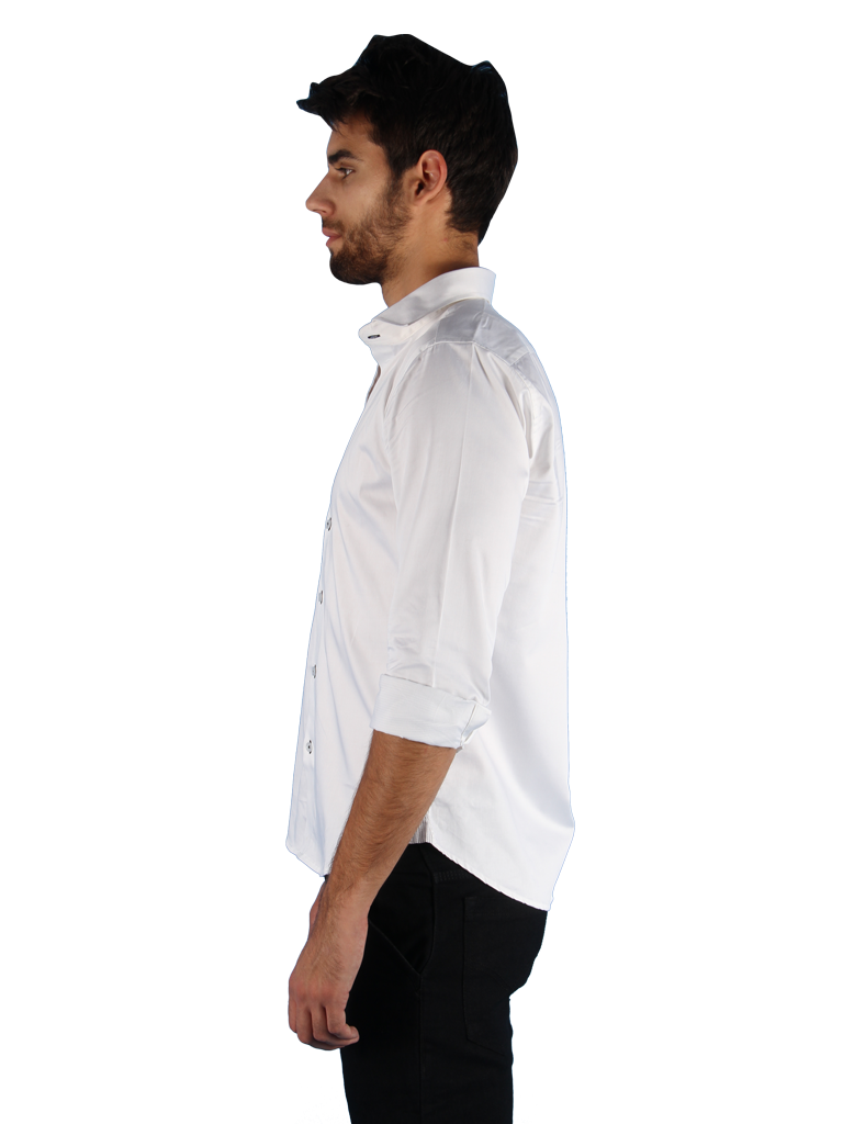 black tie shirt fit left side image