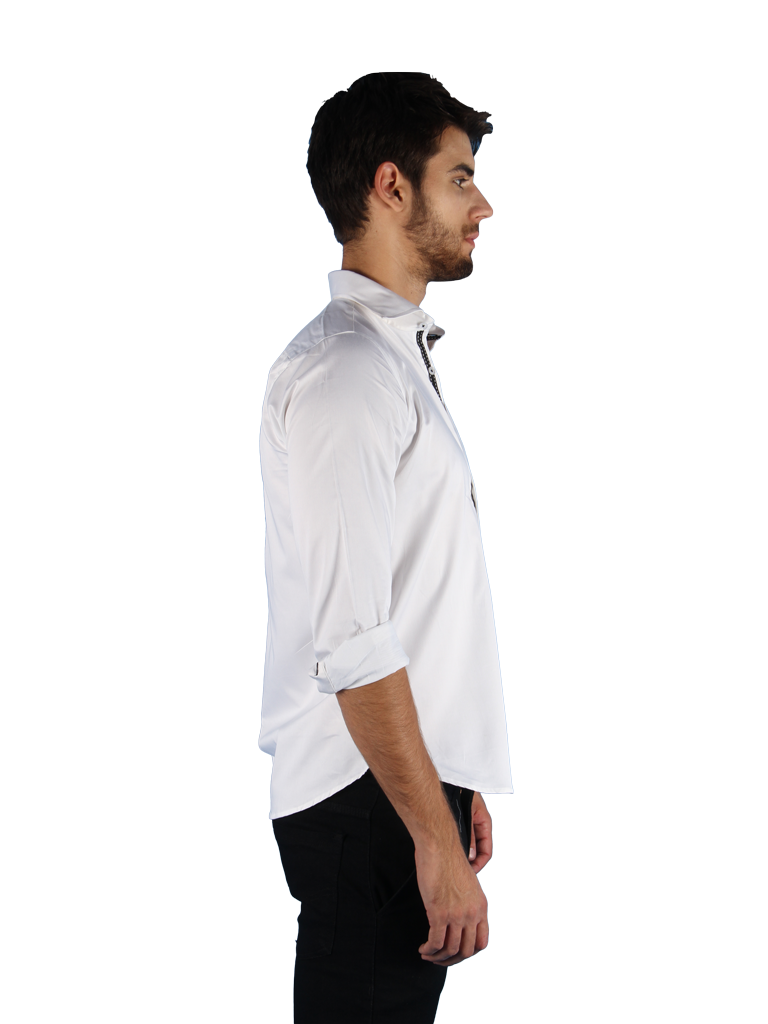 black tie shirt fit right side