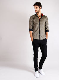stone grill shirt model walking image 