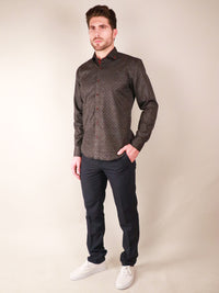 aztec stone shirt model full body image