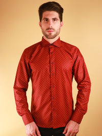 crimson star shirt model image 