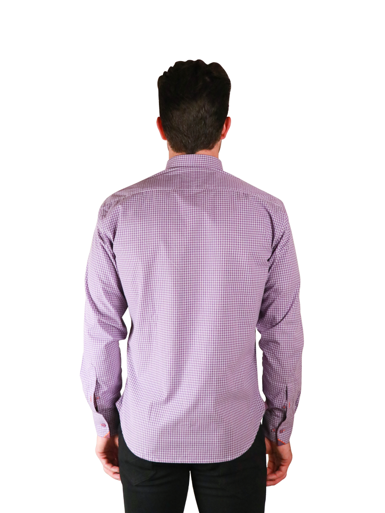 french lavender shirt fit back image