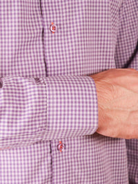 french lavender shirt image of cuff