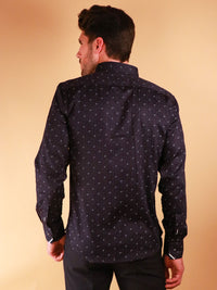 dark crossway shirt model image from back