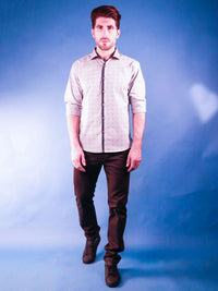 slate gem shirt model full body image